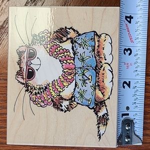 Brand New Penny Black Wood Mounted Stamp! Never Use…